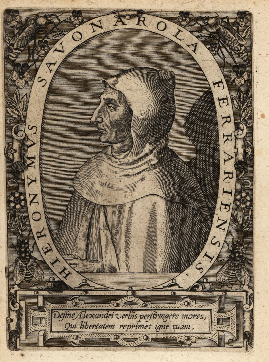 Girolamo Savonarola autorstwa Theodore de Bry