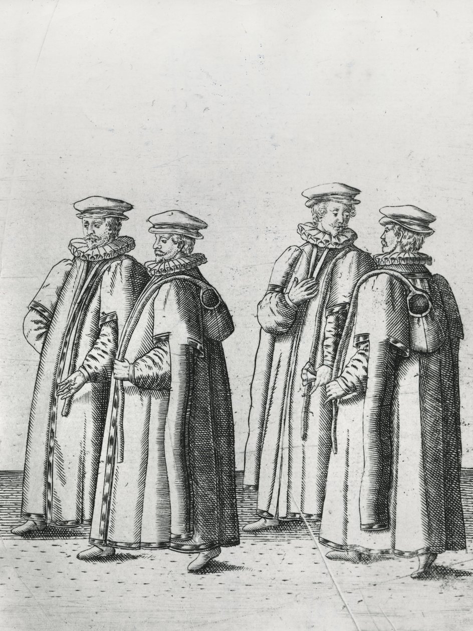 Sklep spożywczy w konduktach pogrzebowych sir Philipa Sidneya w drodze do katedry św. Pawła, 1587 autorstwa Theodore de Bry