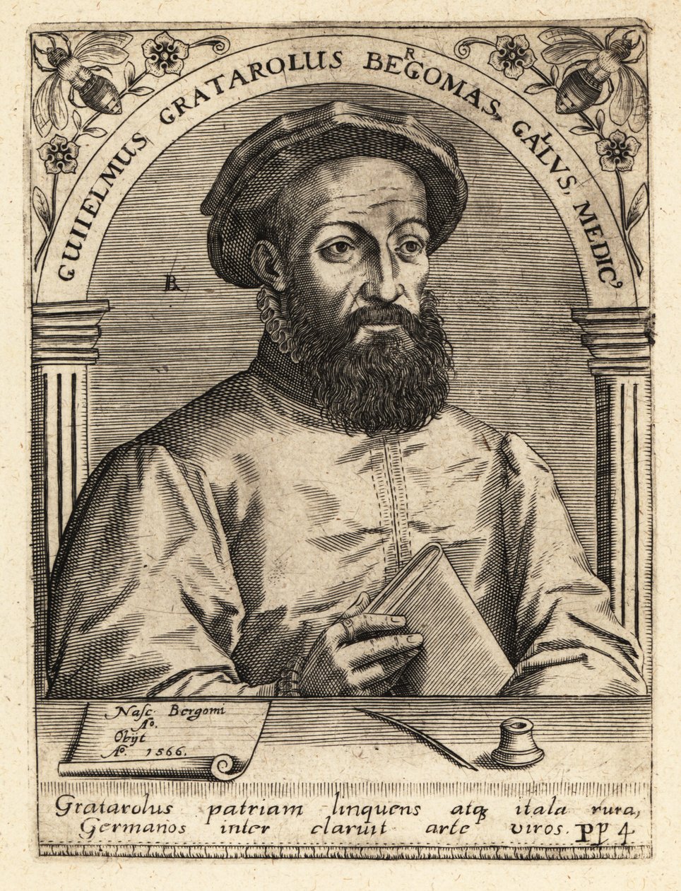 Guglielmo Gratarolo autorstwa Theodore de Bry