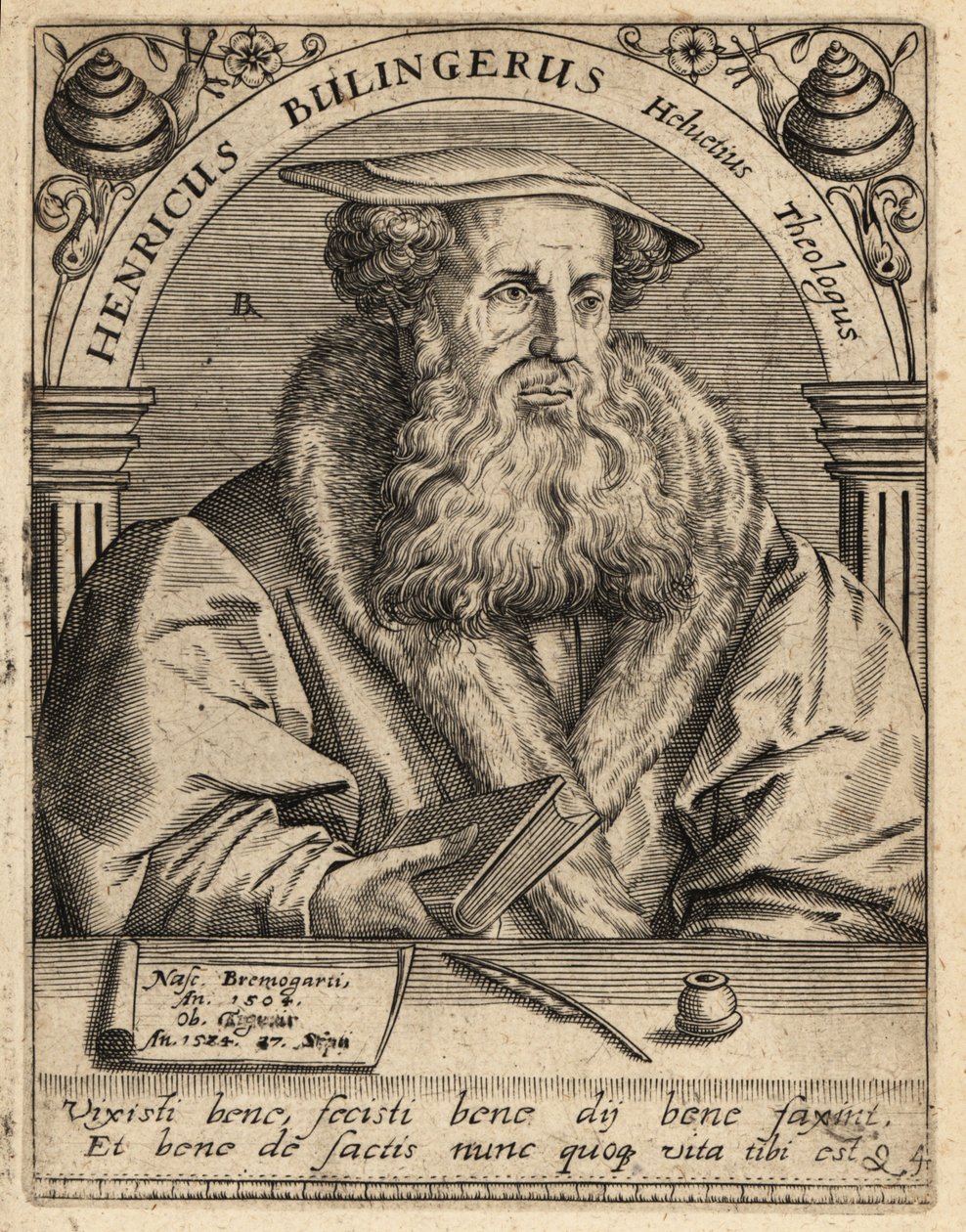 Heinrich Bullinger autorstwa Theodore de Bry