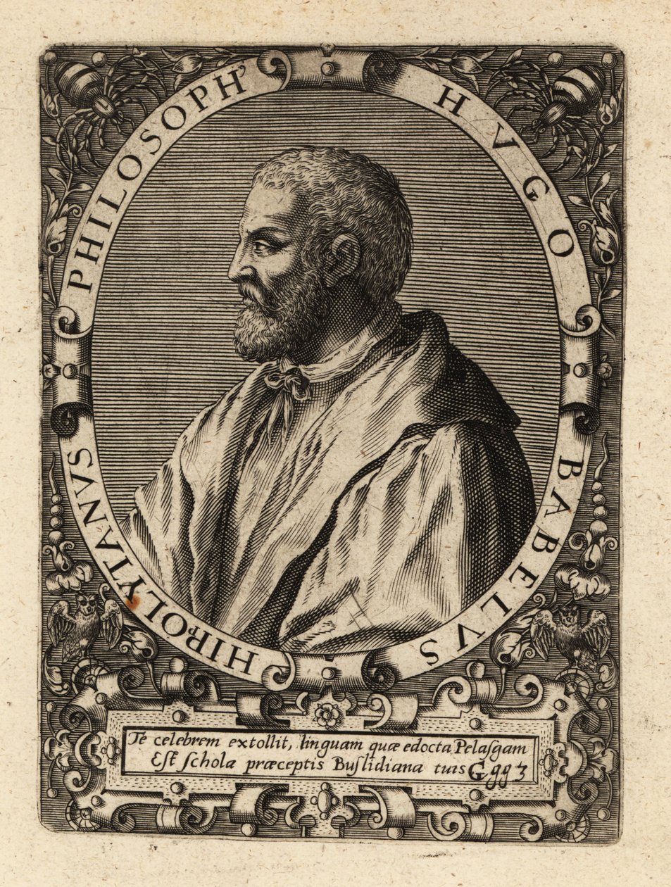 Hugues Babet, francuski filozof. autorstwa Theodore de Bry