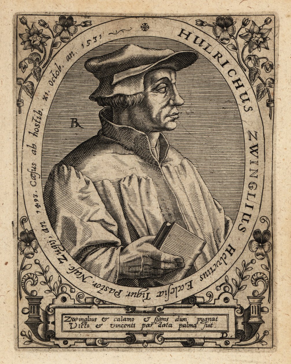 Huldrych Zwingli autorstwa Theodore de Bry