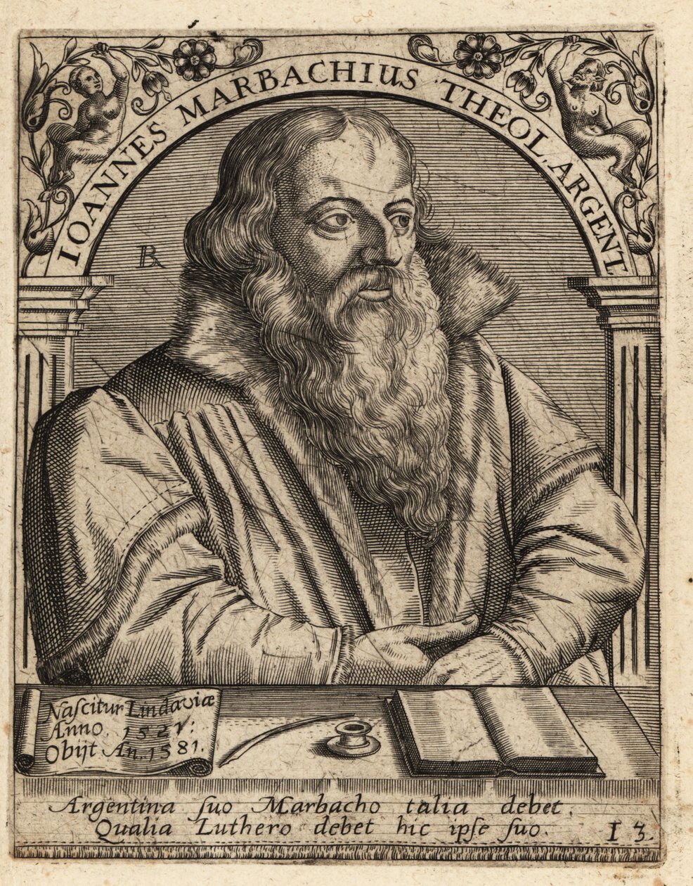 Johann Marbach autorstwa Theodore de Bry