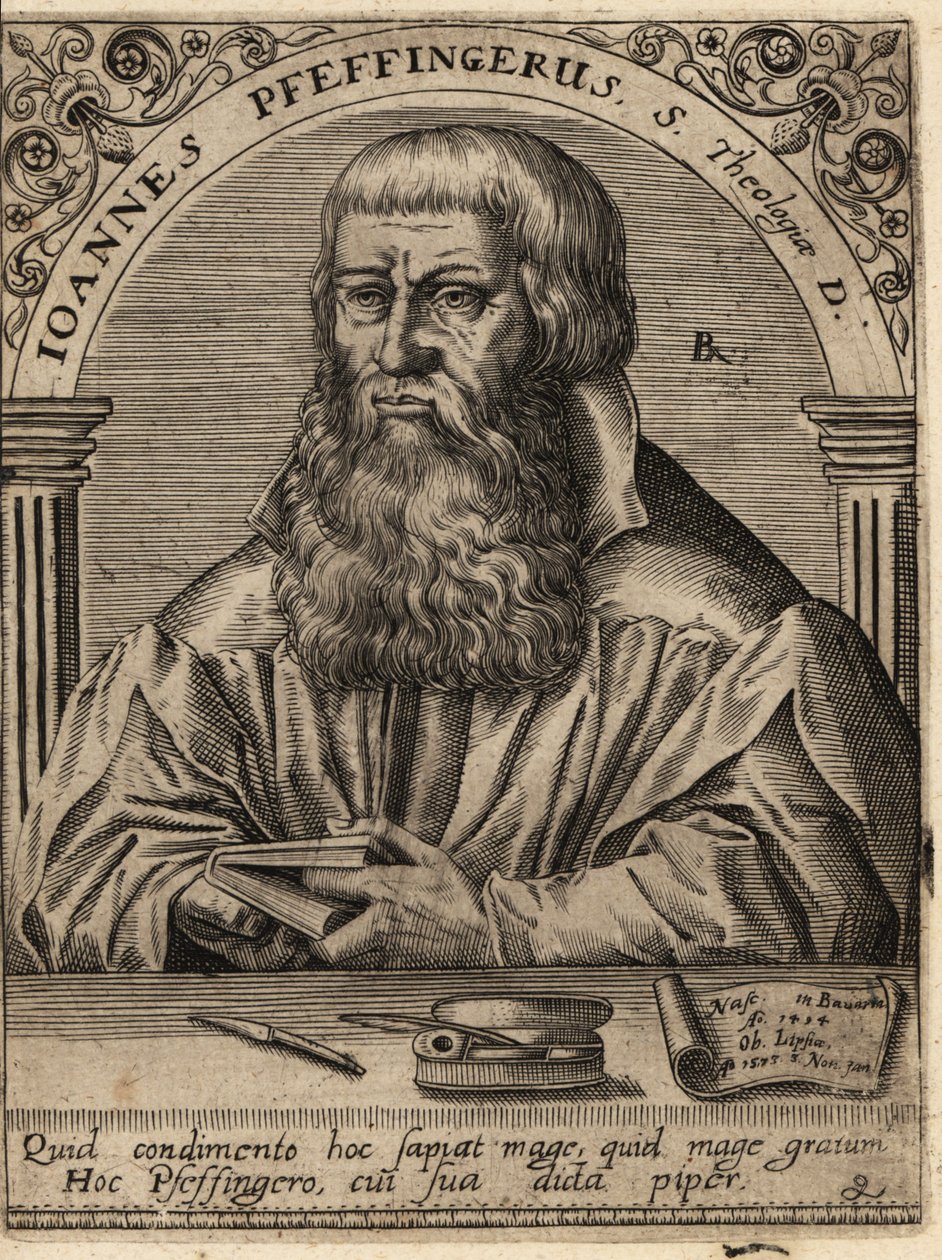 Johann Pfeffinger autorstwa Theodore de Bry