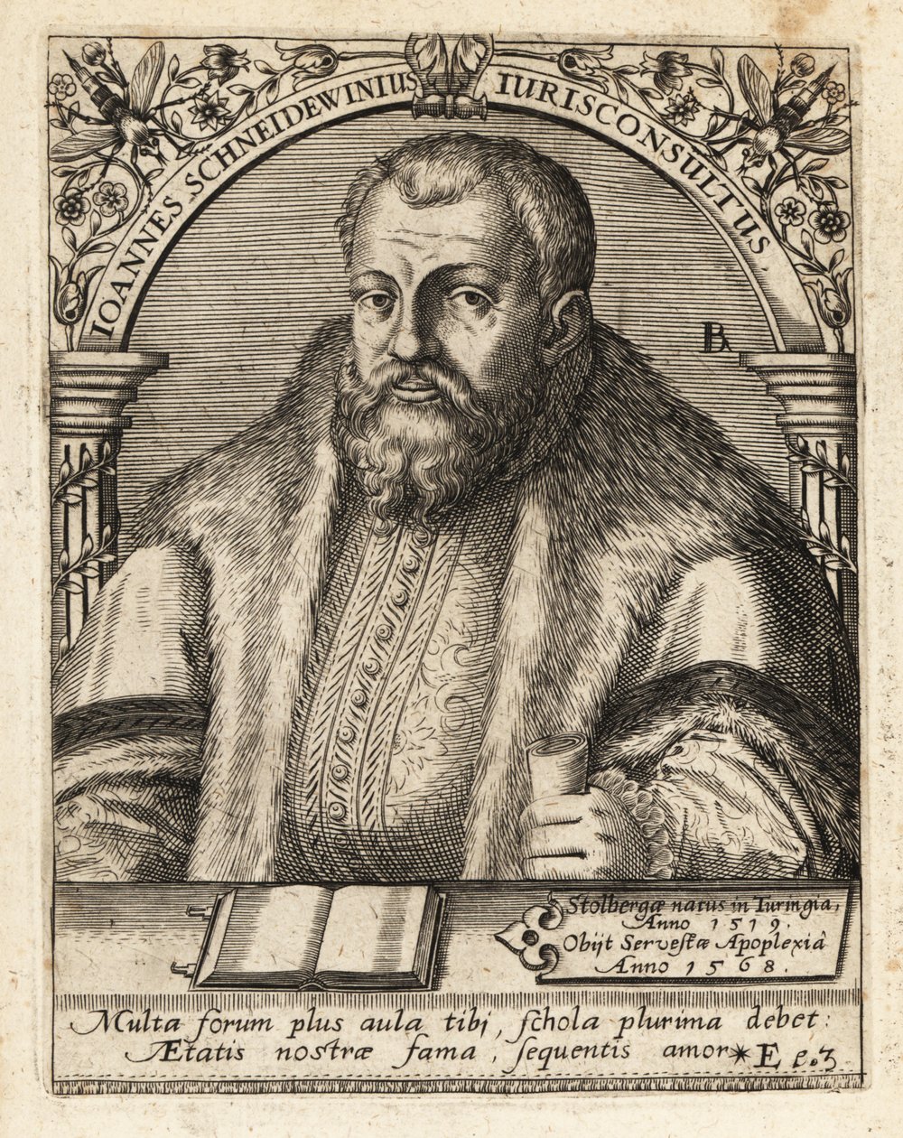 John Schneidewein autorstwa Theodore de Bry