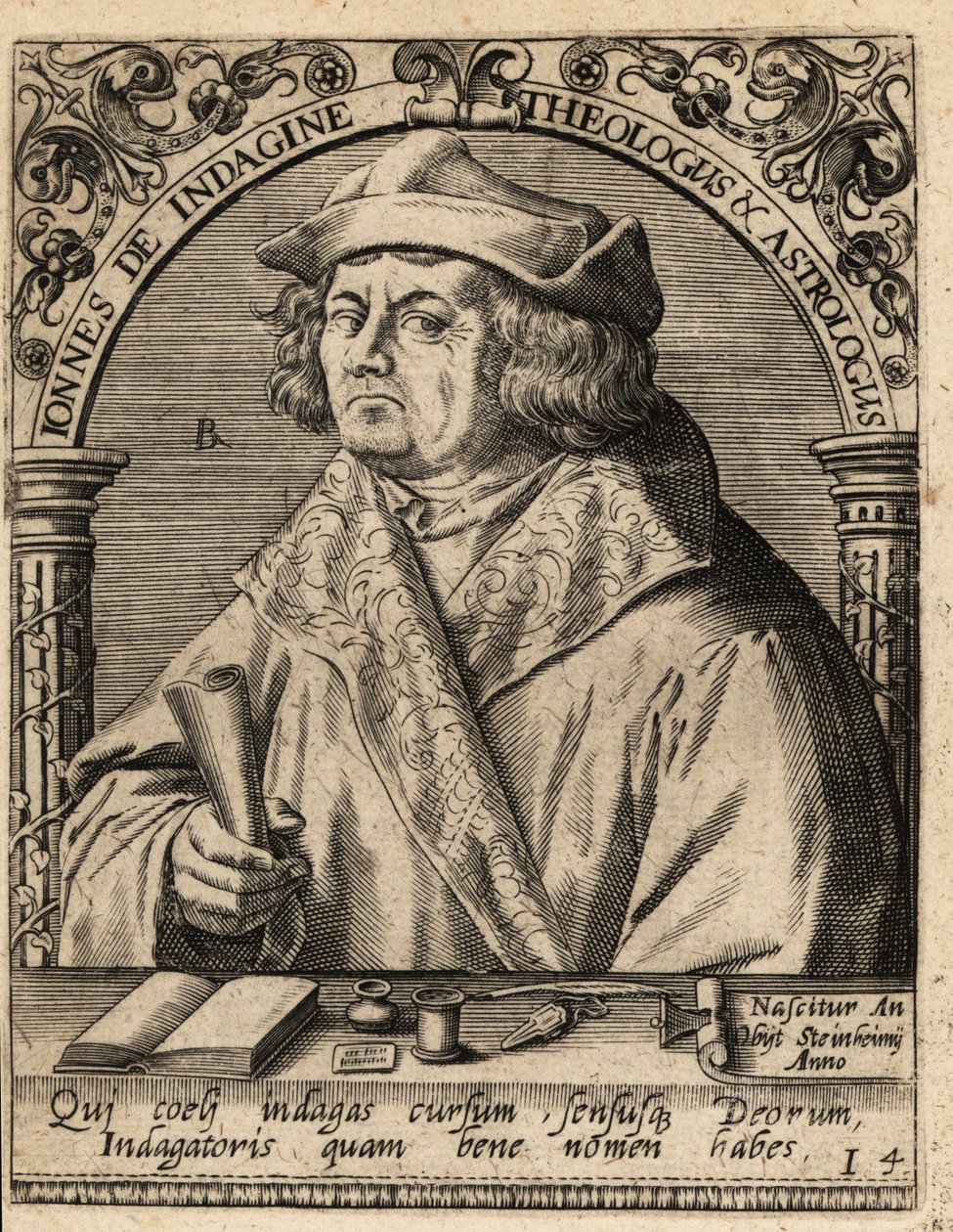 Johannes Indagine autorstwa Theodore de Bry
