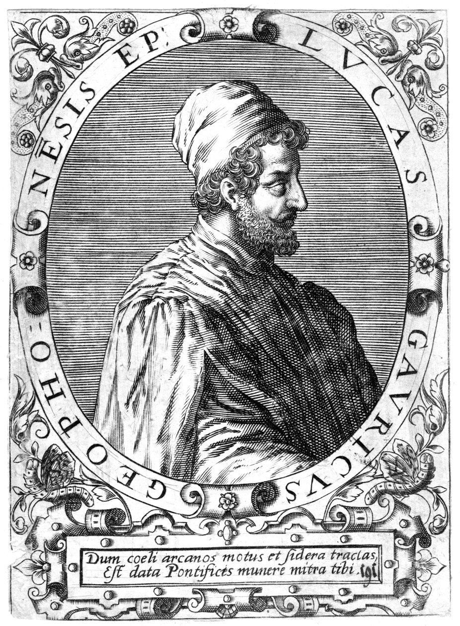 Lucas Gaurico, włoski astronom, astrolog i matematyk, XVI wiek. autorstwa Theodore de Bry