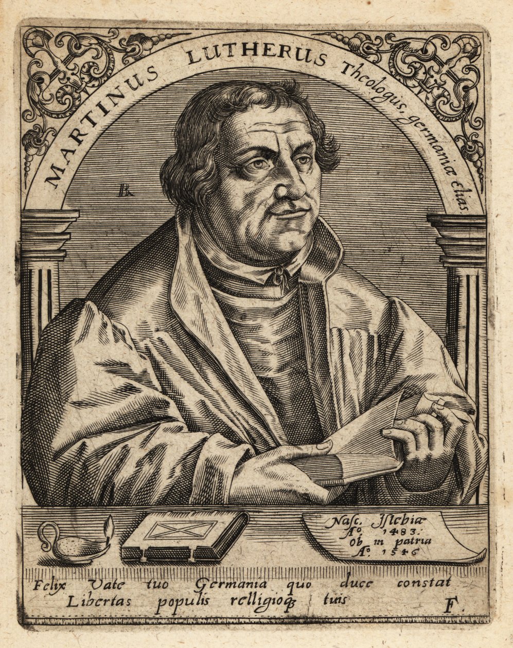 Marcin Luther autorstwa Theodore de Bry