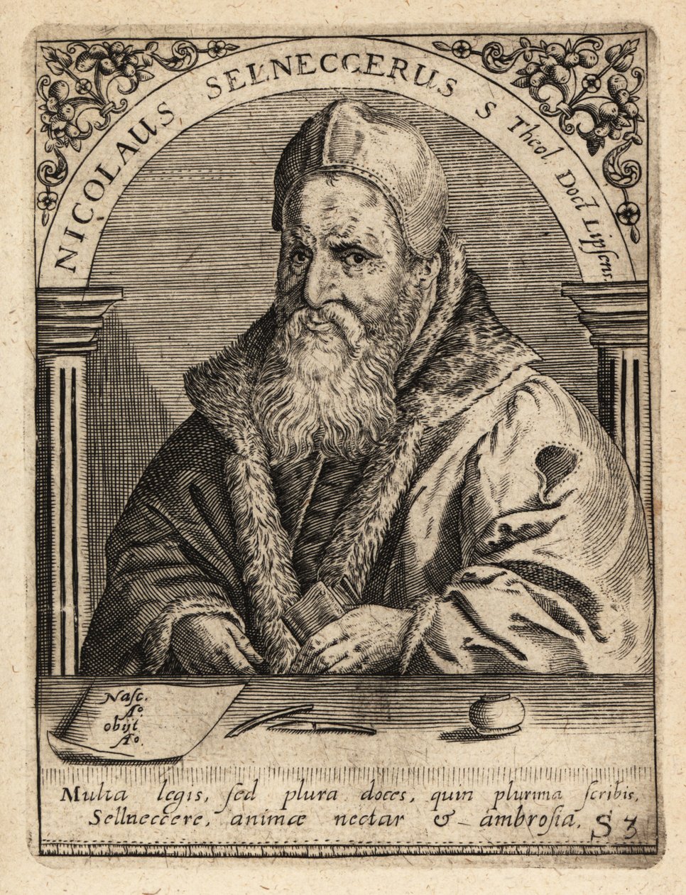 Nikolaus Selnecker autorstwa Theodore de Bry