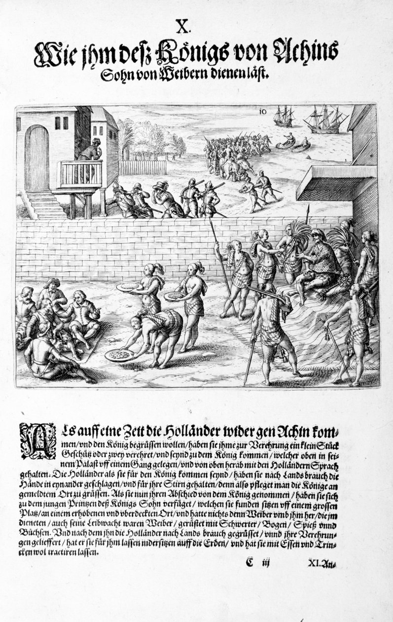 Ofiary dla króla, 1606 autorstwa Theodore de Bry