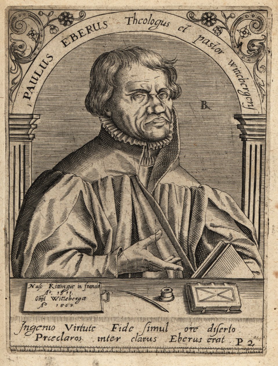 Paul Eber autorstwa Theodore de Bry