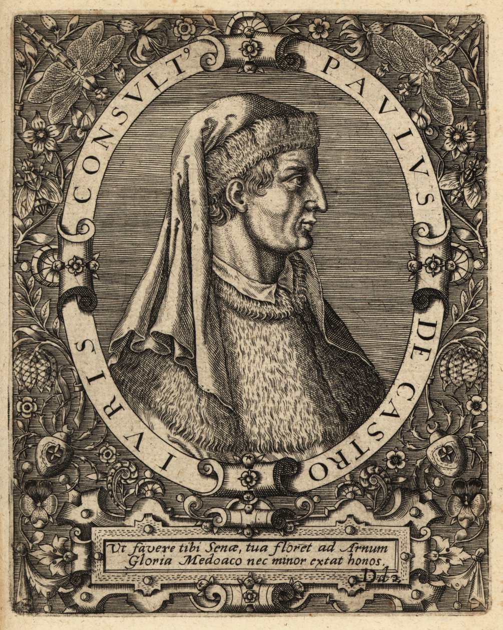 Paweł z Castrensis autorstwa Theodore de Bry