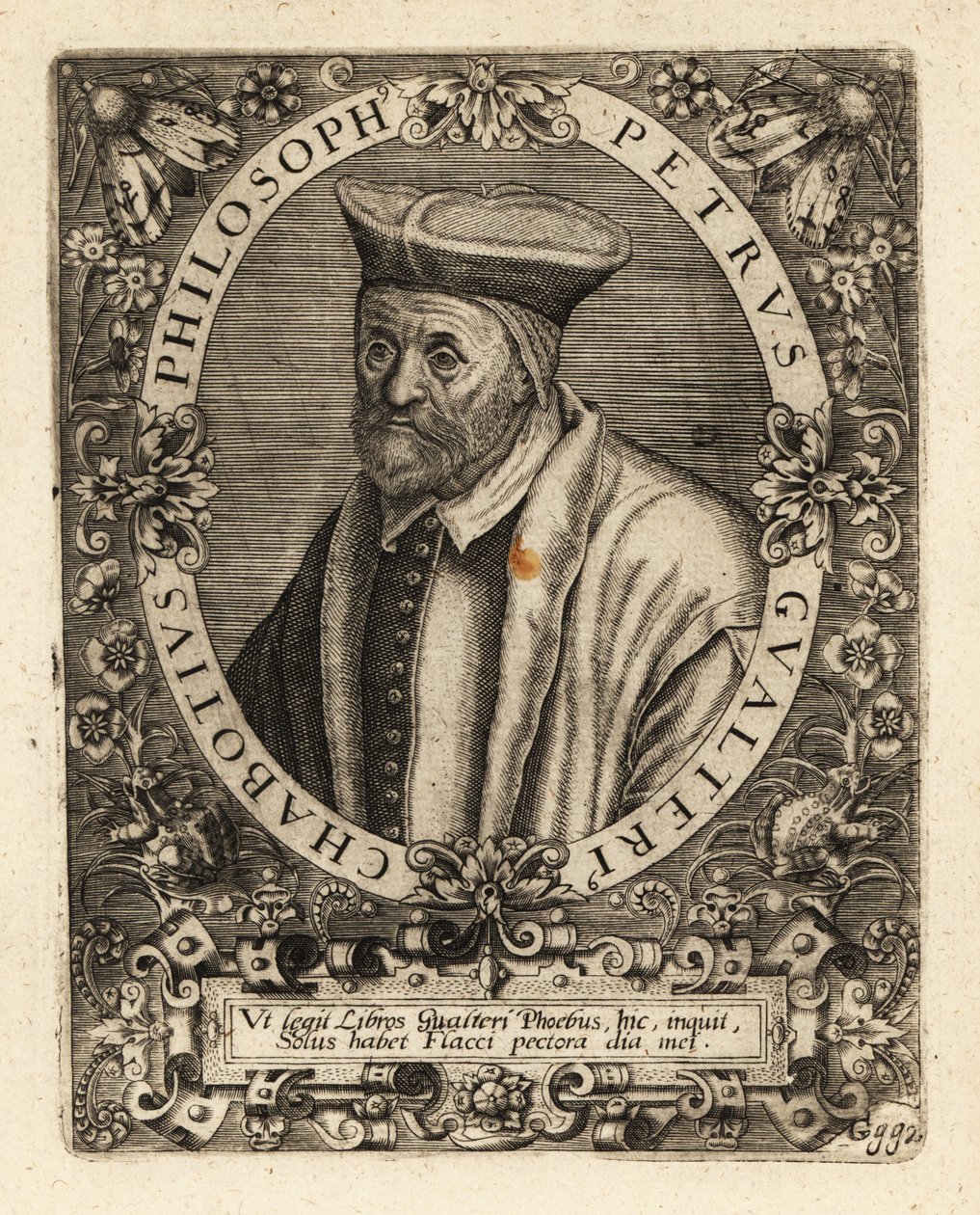 Pierre Gautier Chabot, francuski pisarz humanista. autorstwa Theodore de Bry