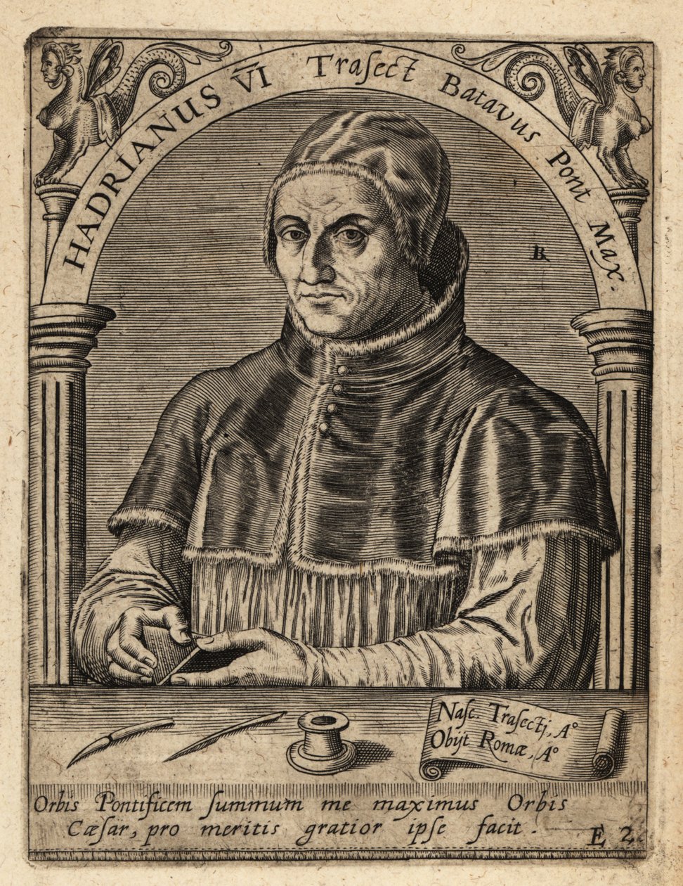 Papież Adrian VI autorstwa Theodore de Bry