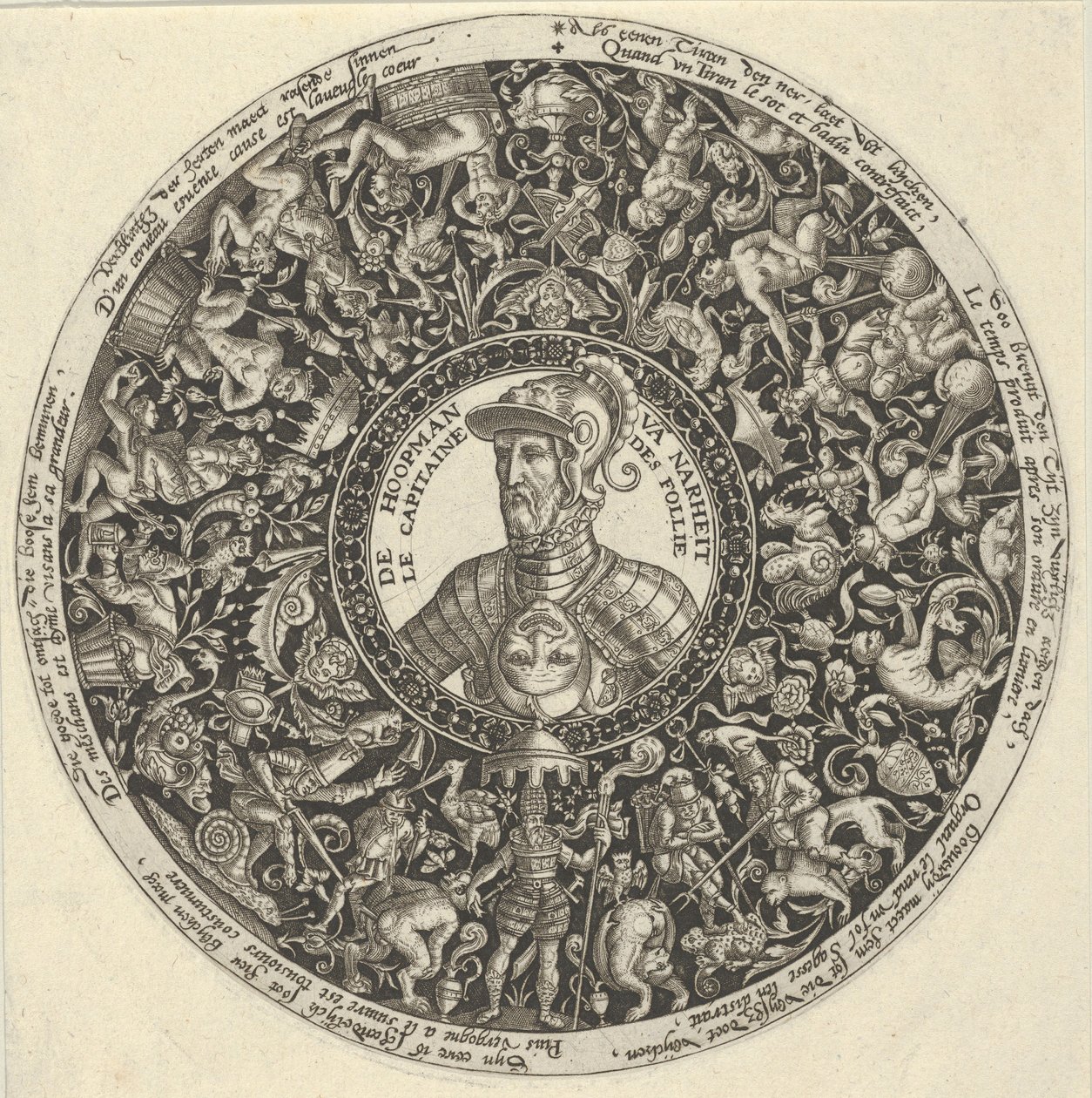 Portret księcia Alvy, z serii wzorów Tazza, ca. 1588. autorstwa Theodore de Bry