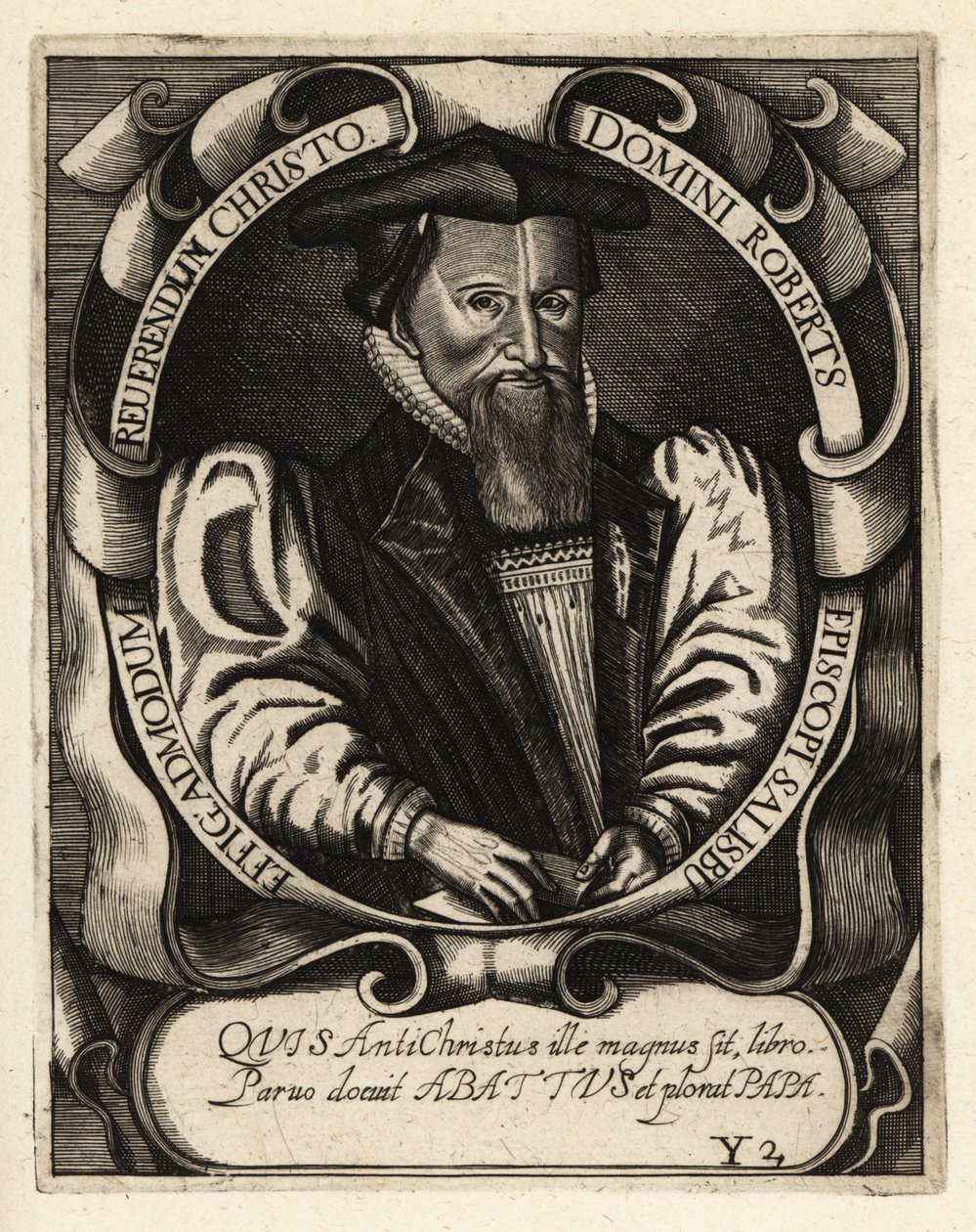 Robert Abbot, biskup Salisbury autorstwa Theodore de Bry