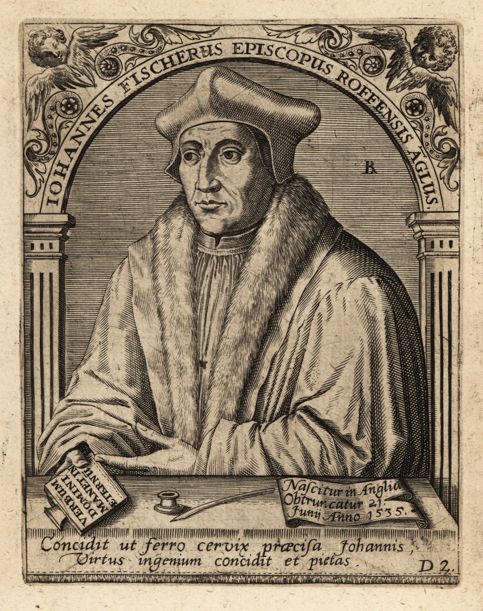 Św. Jan Fisher autorstwa Theodore de Bry