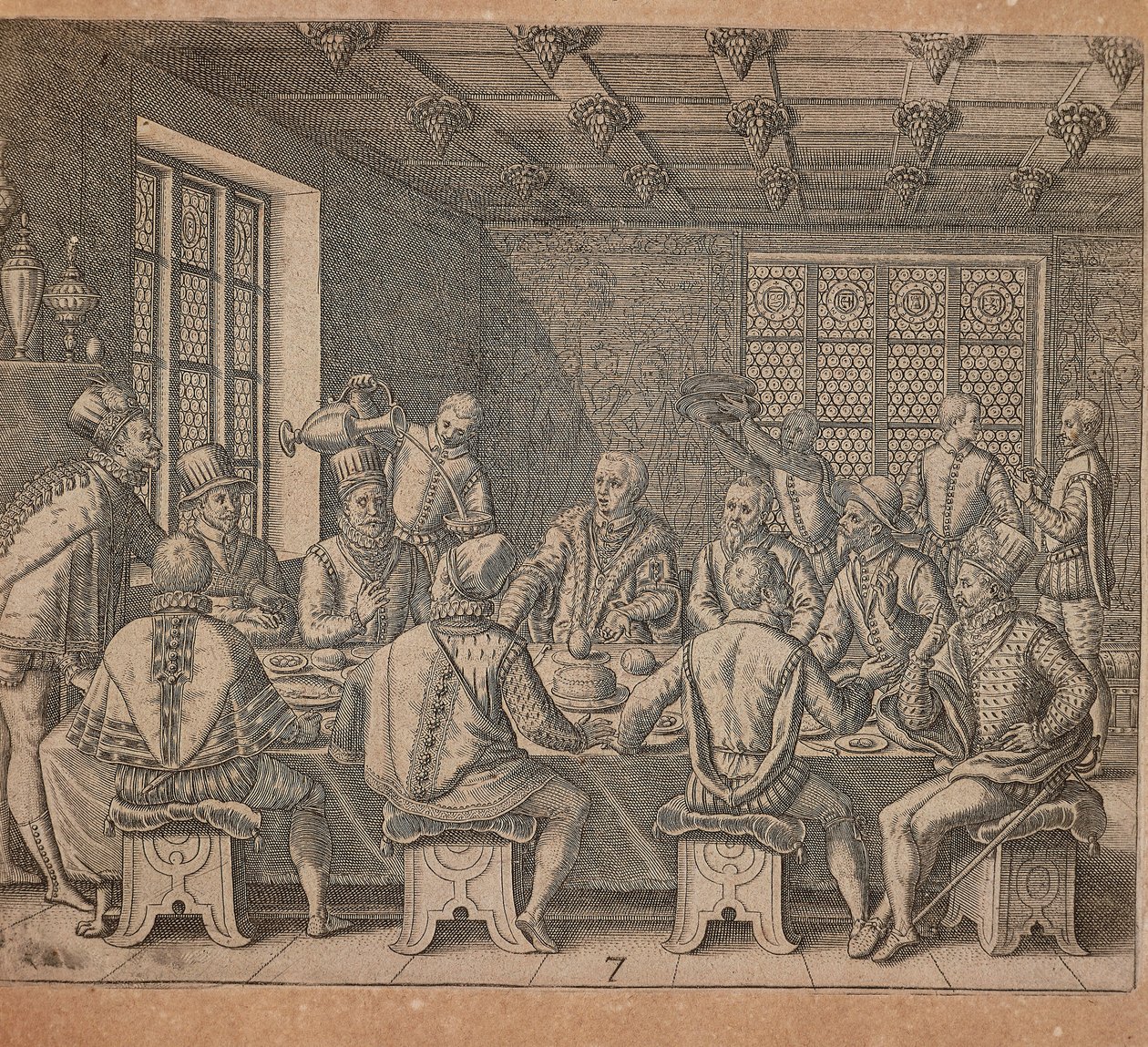 Jajo Kolumba, grawerowanie przez Theodora de Bry (1528-1598) z Americae pars quarta, sive, Insignis et admiranda historia de reperta primum Occidentali India Christopher Columbus, Girolamo Benzoni autorstwa Theodore de Bry