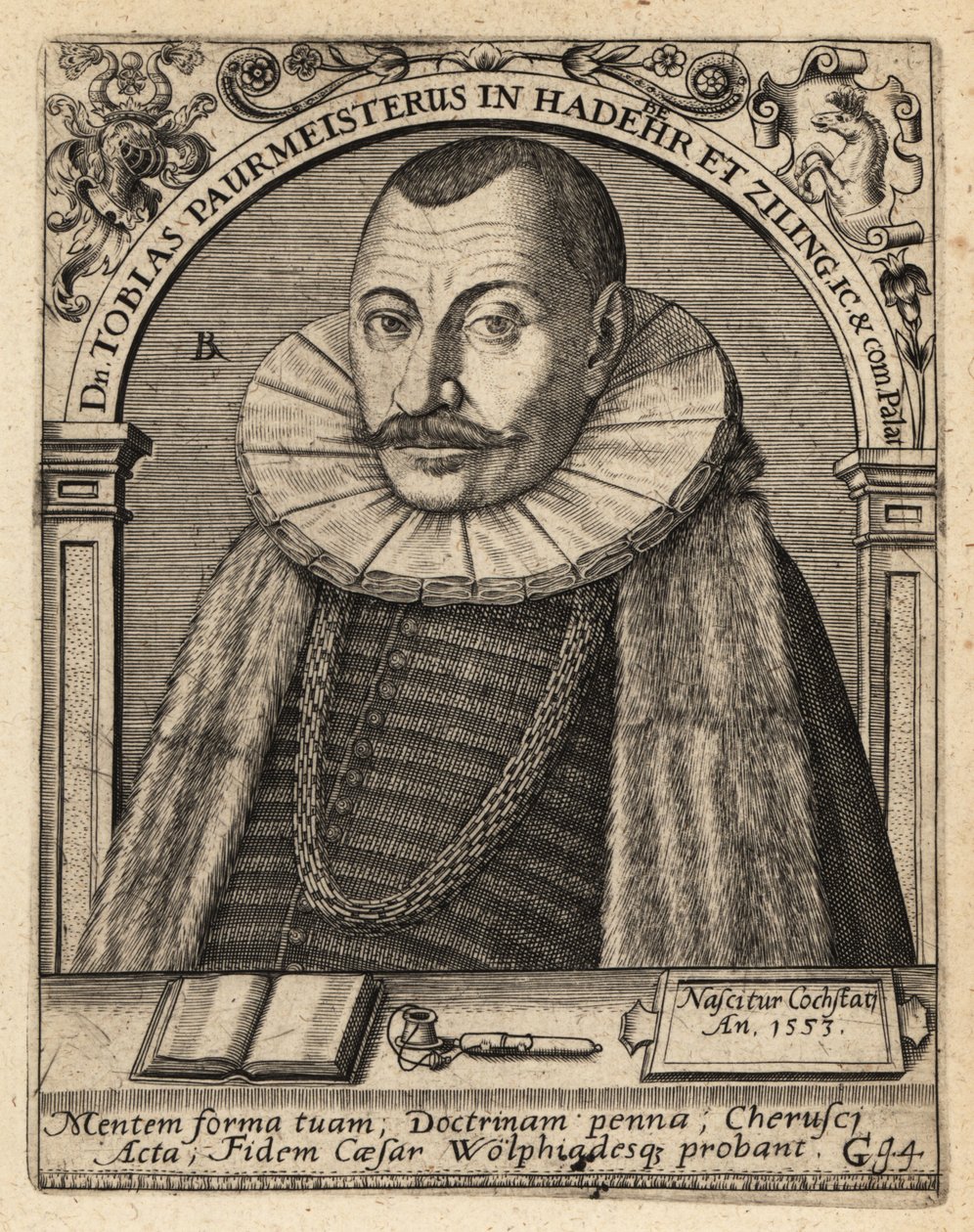 Tobiasz Paurmeister autorstwa Theodore de Bry