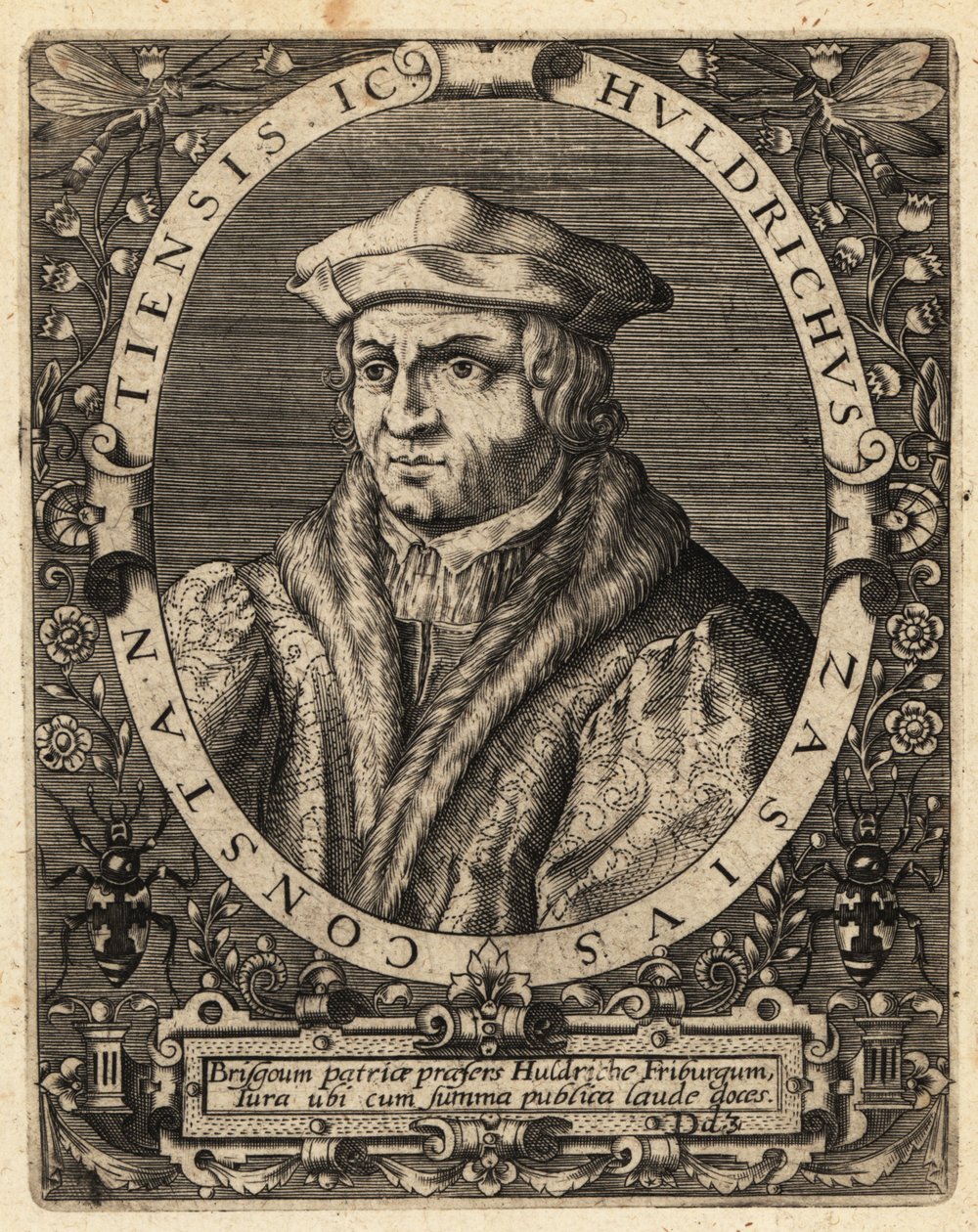 Ulrich Zasius autorstwa Theodore de Bry