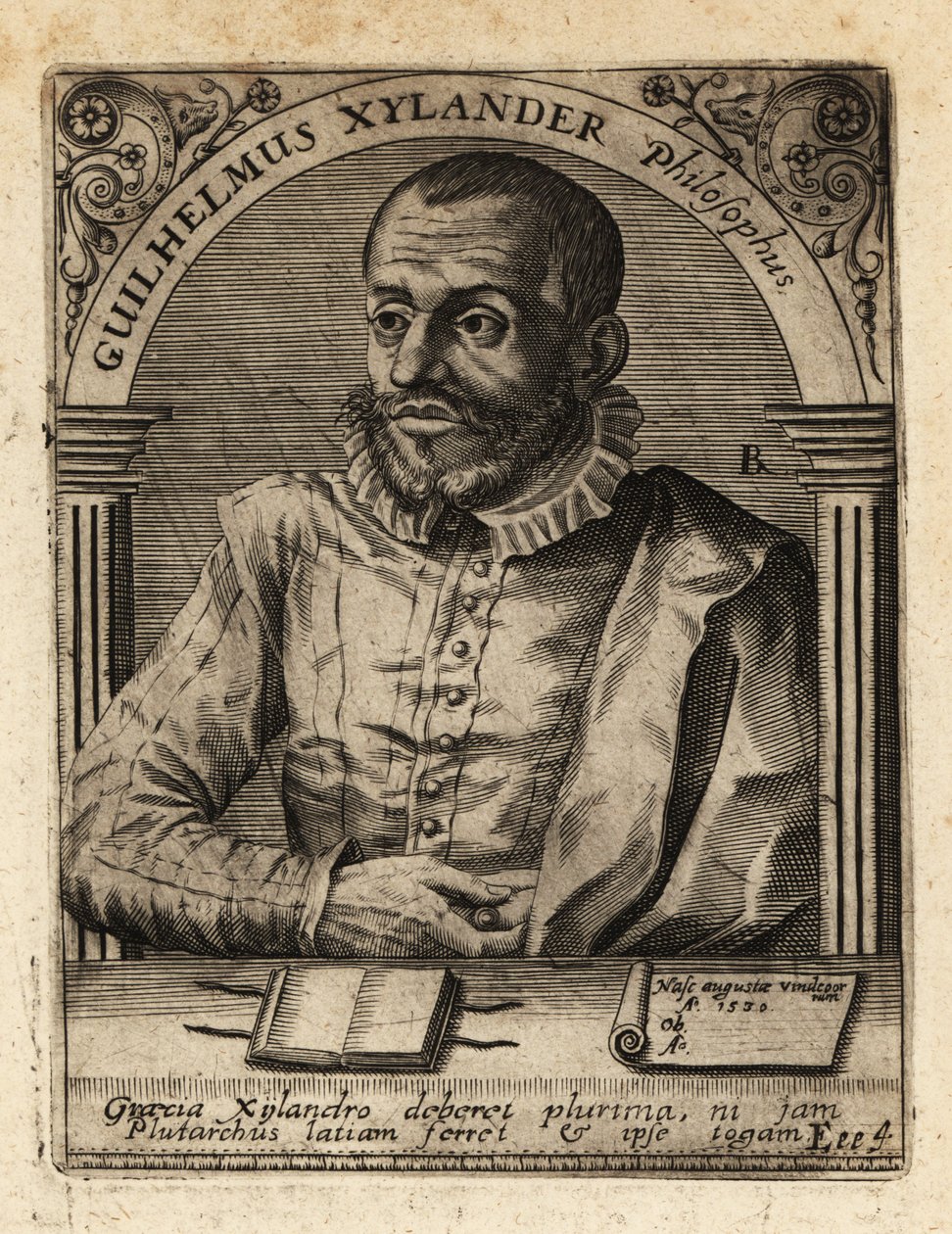 Wilhelm Xylander, niemiecki filolog klasyczny. autorstwa Theodore de Bry