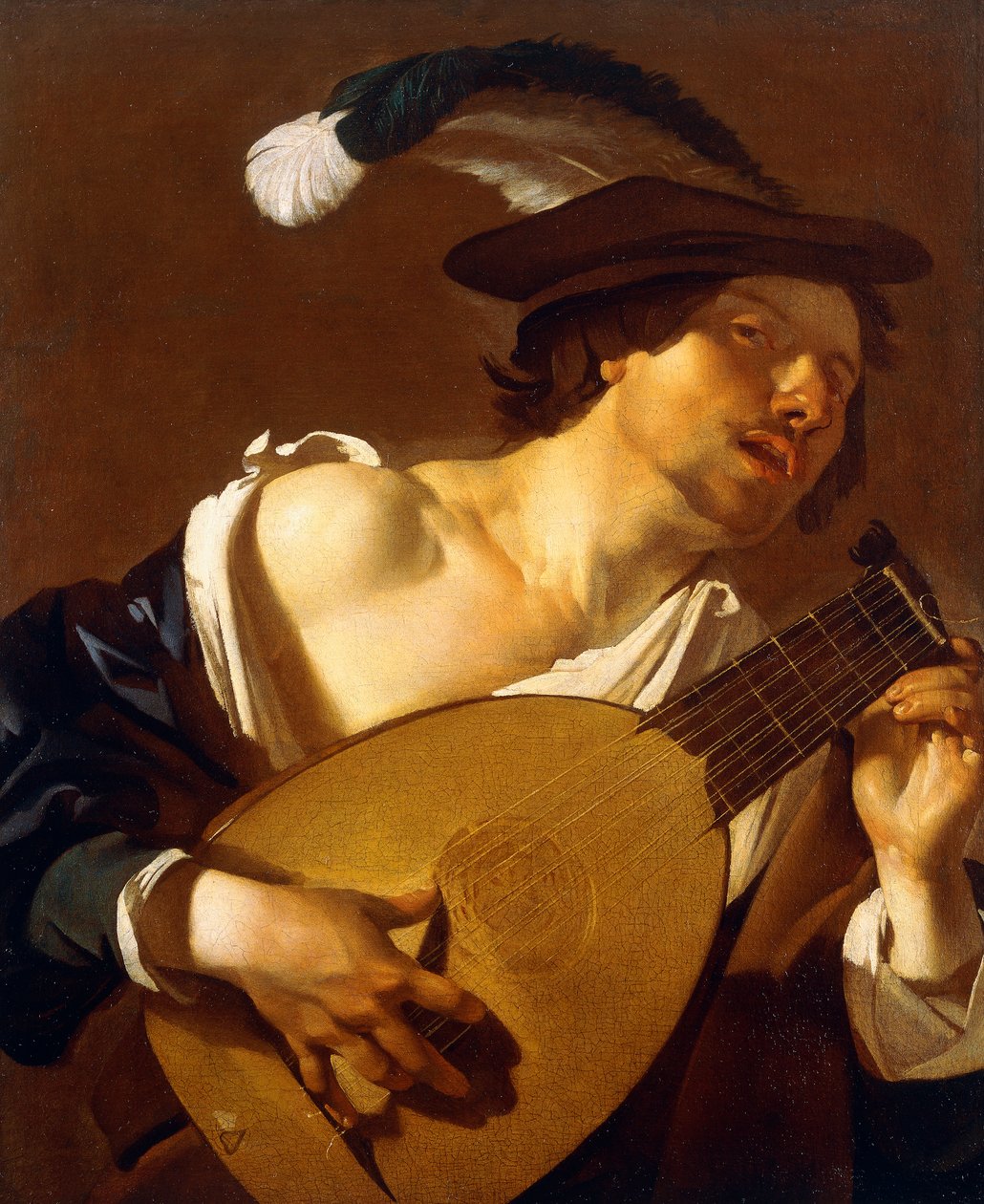 Lutniarz, 1621-22 autorstwa Theodore van Baburen