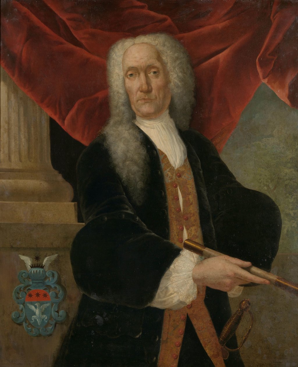 Abraham Patras (1735-1737) Portret Abrahama Patrasa, gubernatora generalnego Holenderskiej Kompanii Wschodnioindyjskiej autorstwa Theodorus Justinus Rheen