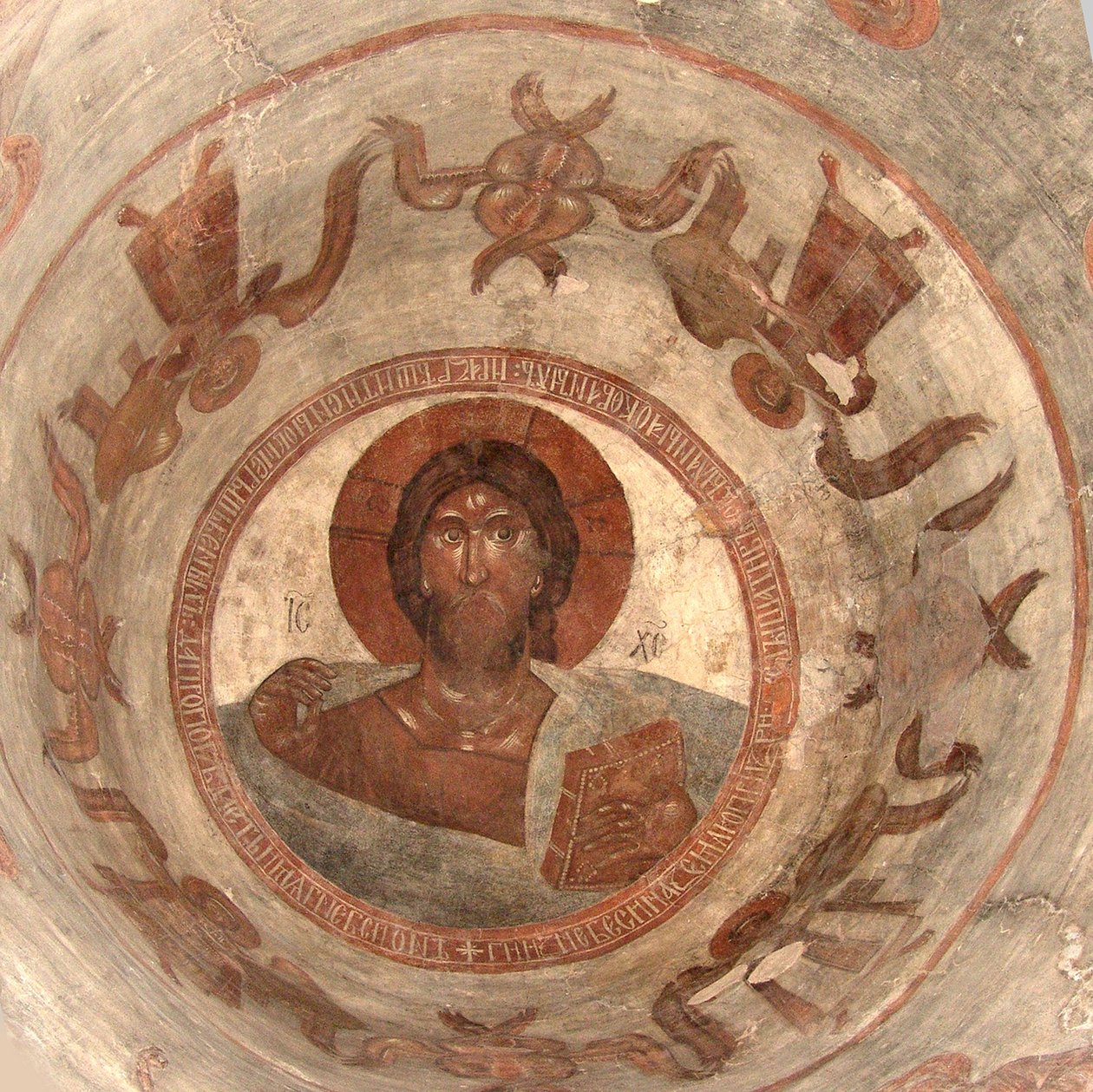 Salvator Mundi Zbawiciel Świata, 1378 autorstwa Theophanes the Greek