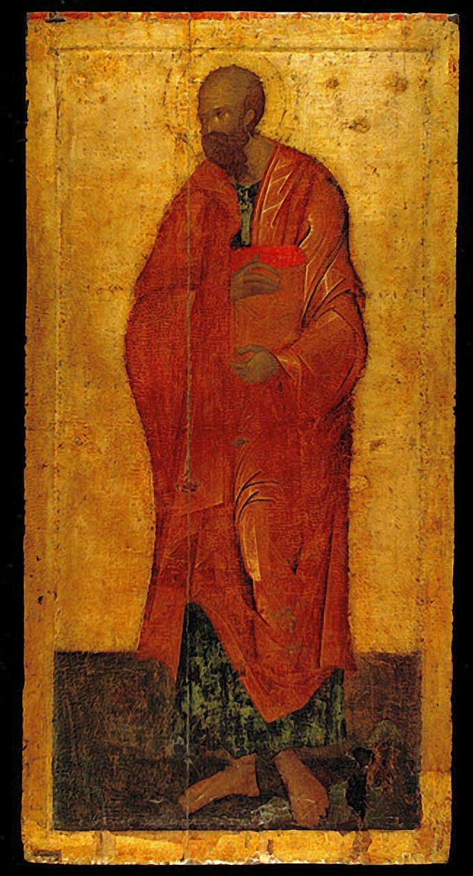 Apostoł Paweł (tempera na drewnie) autorstwa Theophanes the Greek
