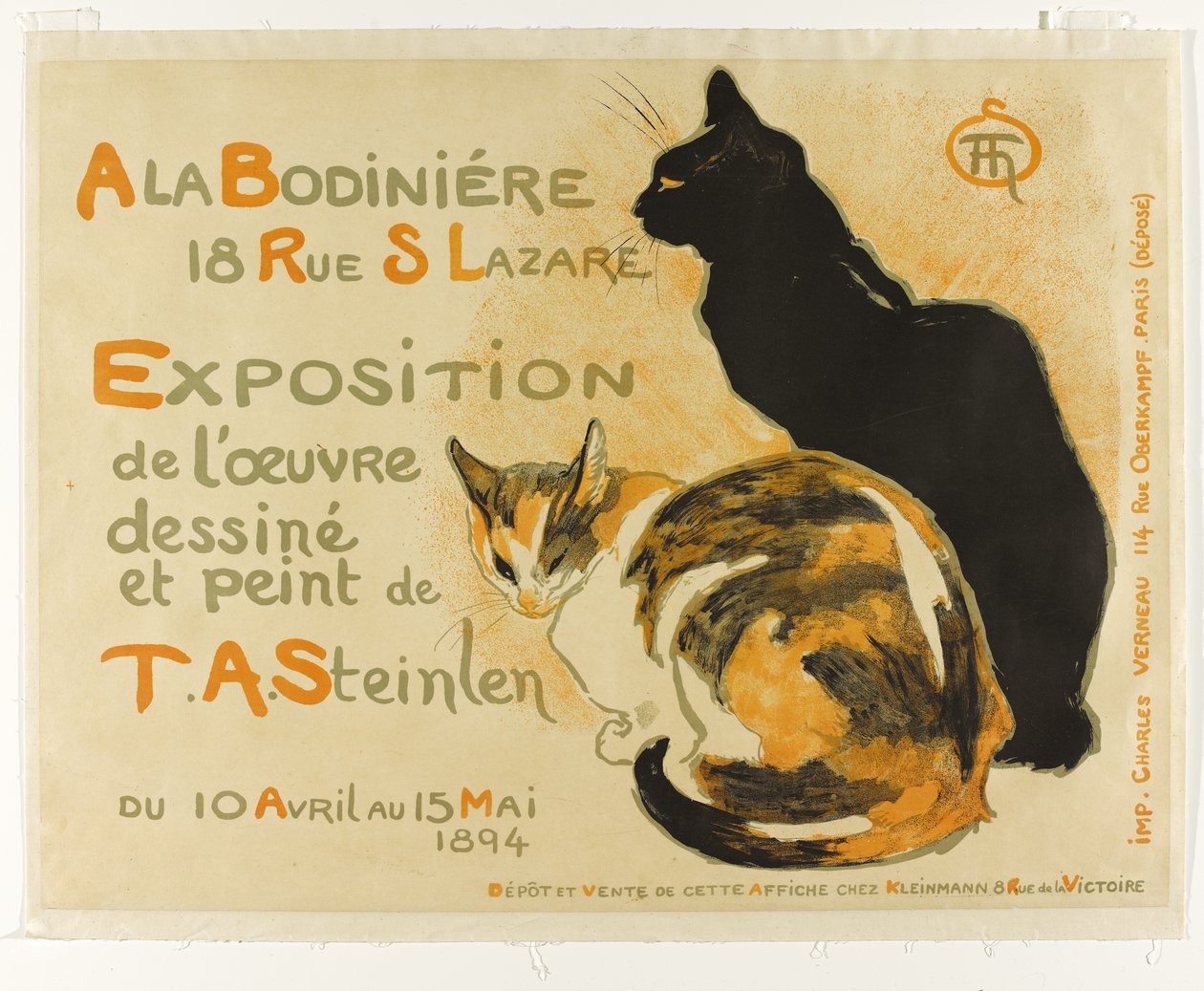 W Bodiniere, 1894 autorstwa Théophile Alexandre Steinlen