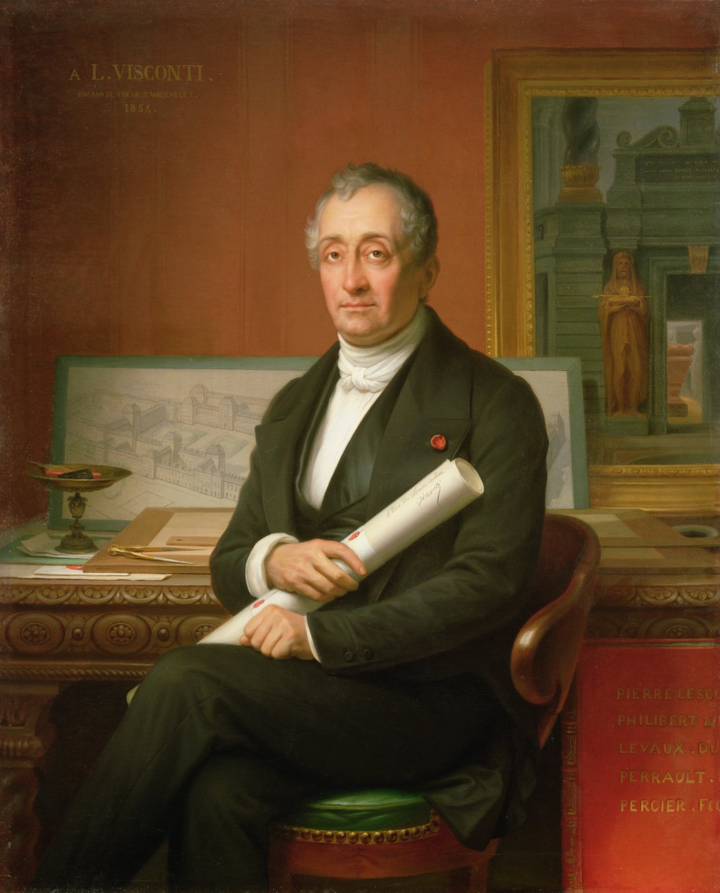 Ennio Quirino Visconti (1751-1818) 1854 autorstwa Theophile Auguste Vauchelet