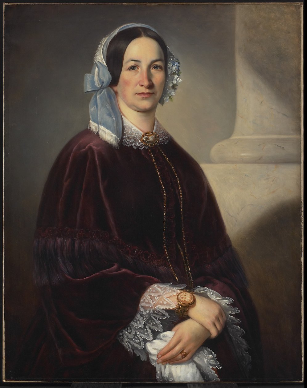 Madame Isaac Dorion, z domu Adélaide Huot z St-Laurent, ok. 1854 autorstwa Théophile Hamel