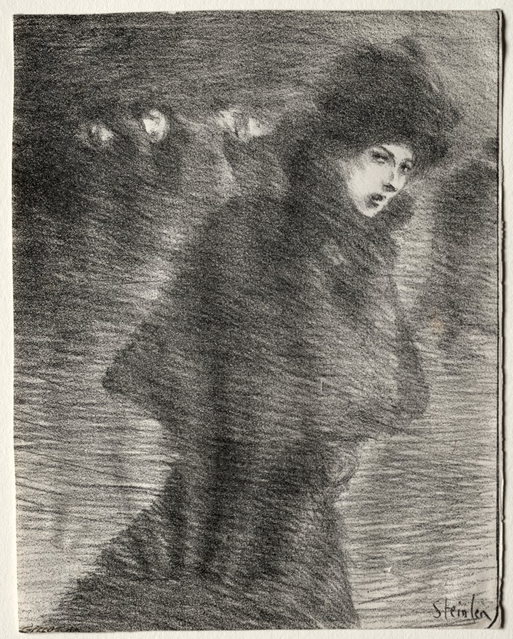 Przechodząca kobieta autorstwa Théophile Alexandre Steinlen