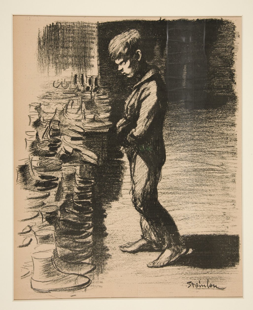 O butach, okładka dla La Feuille nr 5, 31 grudnia 1897 autorstwa Théophile Alexandre Steinlen