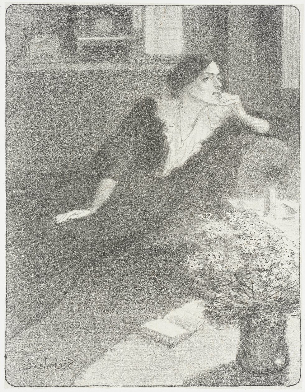 Piosenka o zmierzchu autorstwa Théophile Alexandre Steinlen