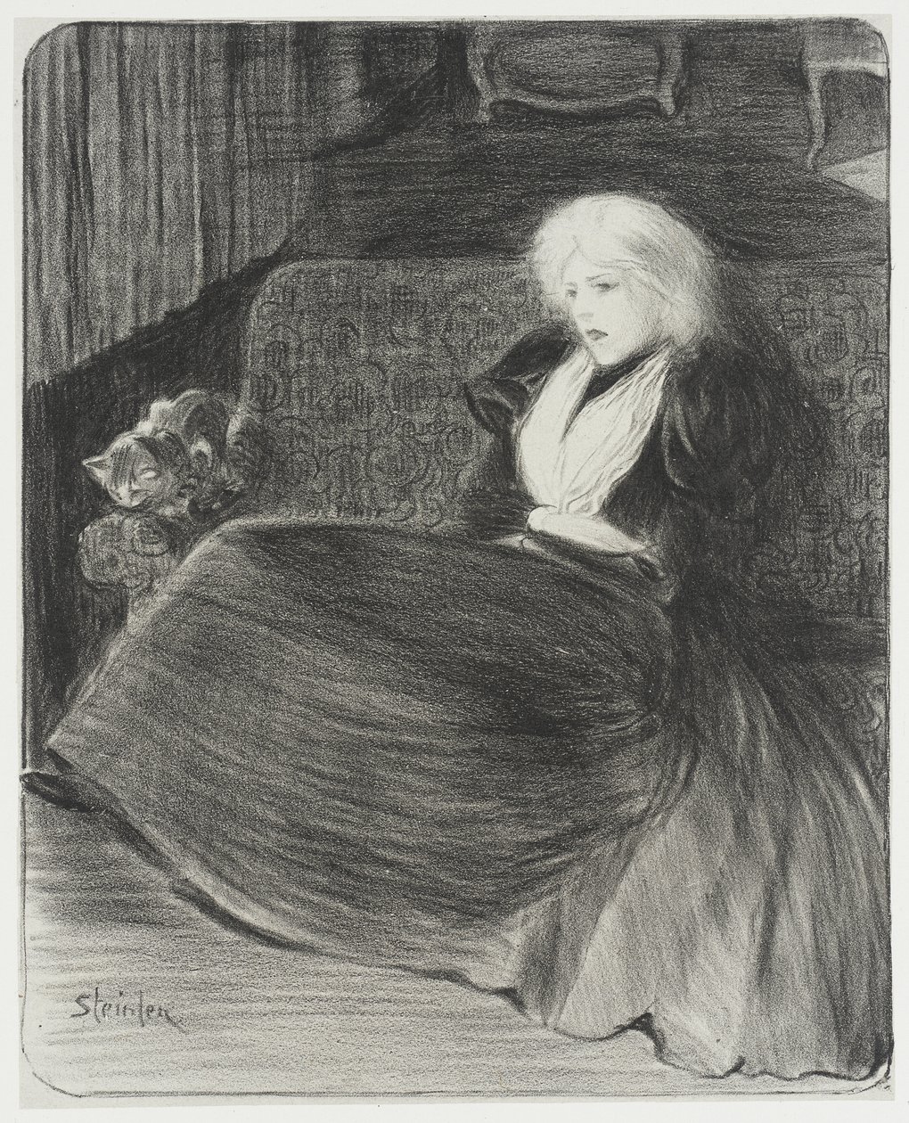 Delikatna pieśń autorstwa Théophile Alexandre Steinlen