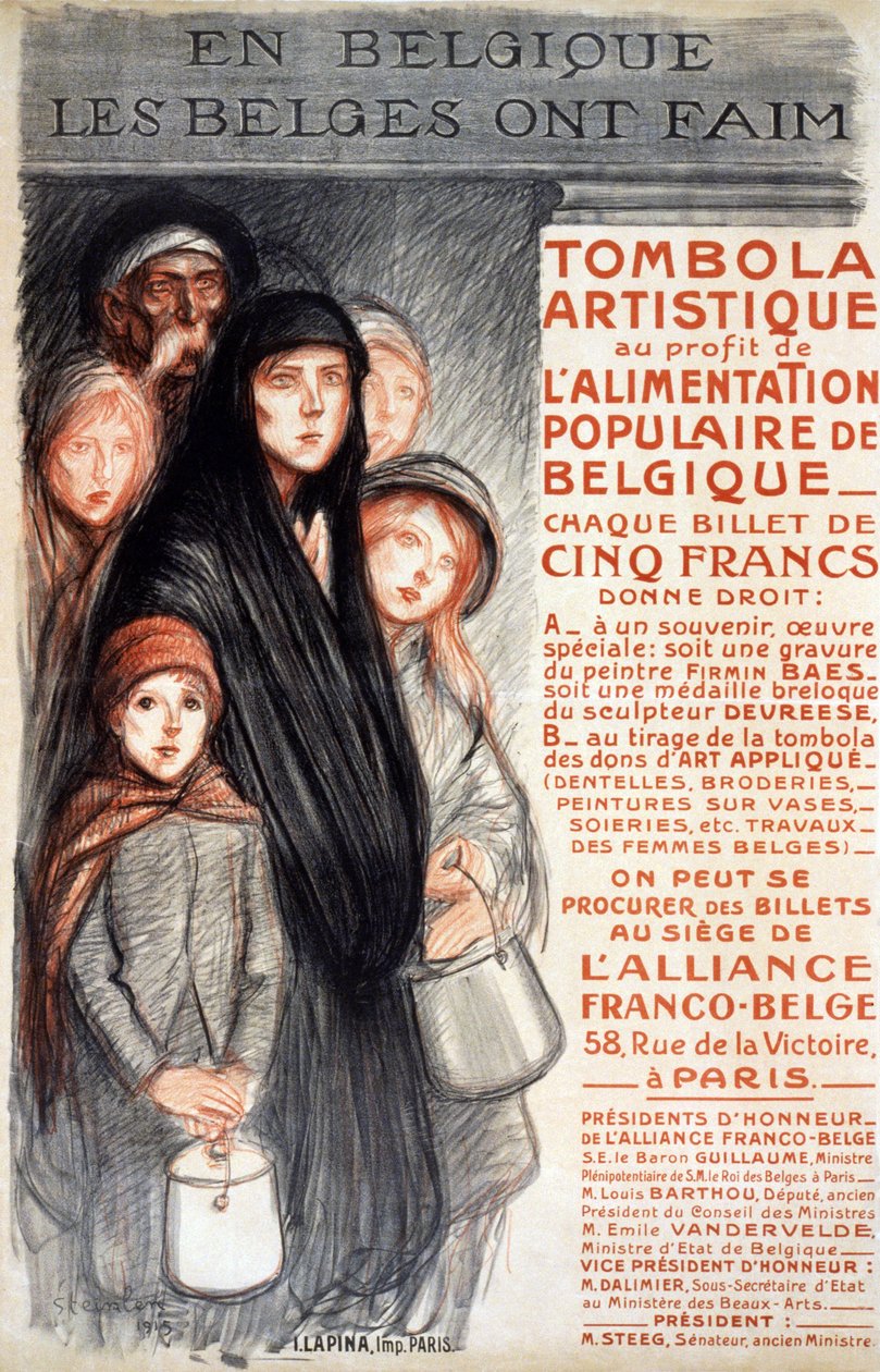 W Belgii Belgowie są głodni autorstwa Theophile Alexandre Steinlen
