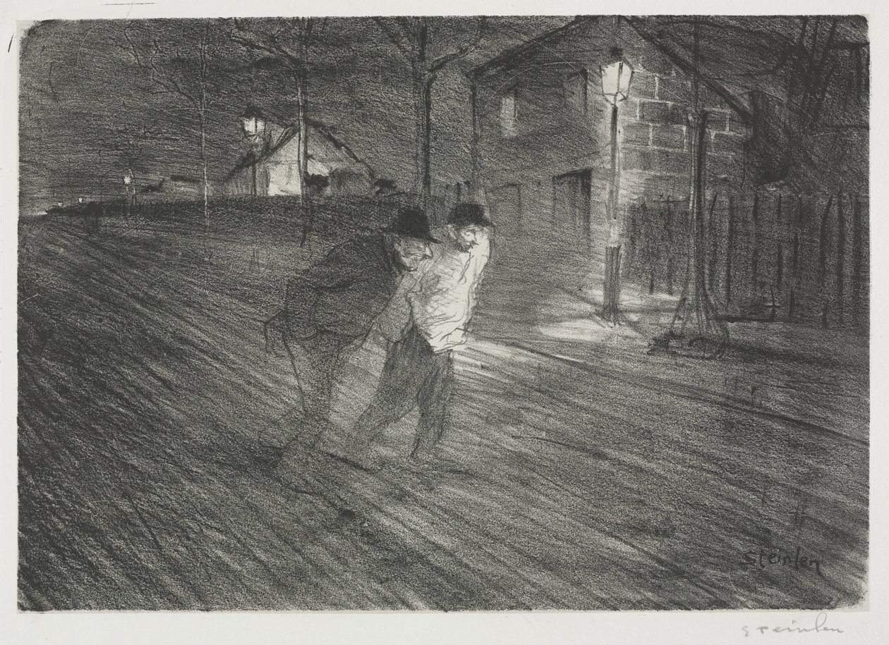 Ulica Caulaincourt autorstwa Théophile Alexandre Steinlen