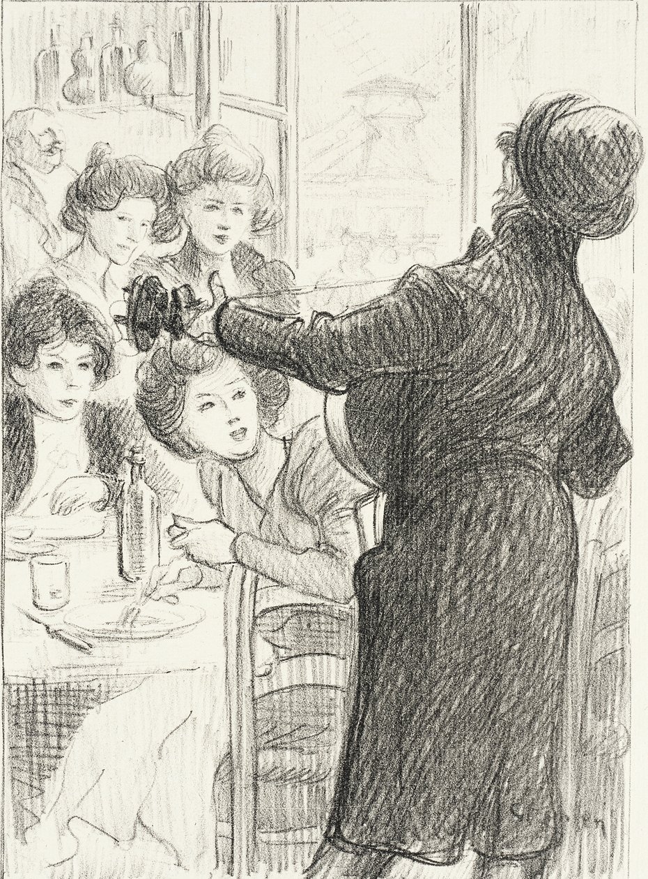 Śpiewak lasów autorstwa Théophile Alexandre Steinlen