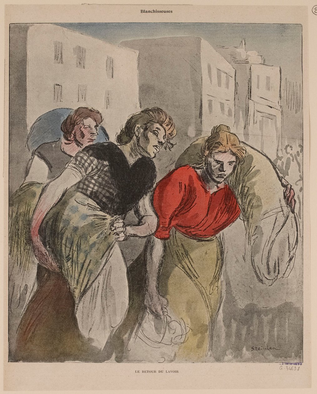Powrót znad pralni autorstwa Théophile Alexandre Steinlen