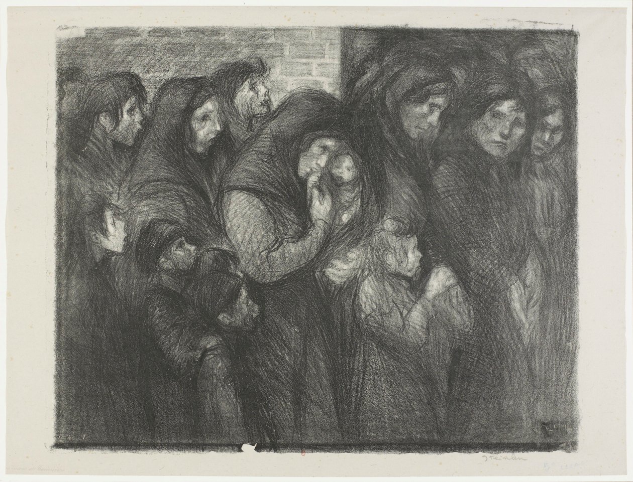 [Wdowy z Courrières] autorstwa Théophile Alexandre Steinlen
