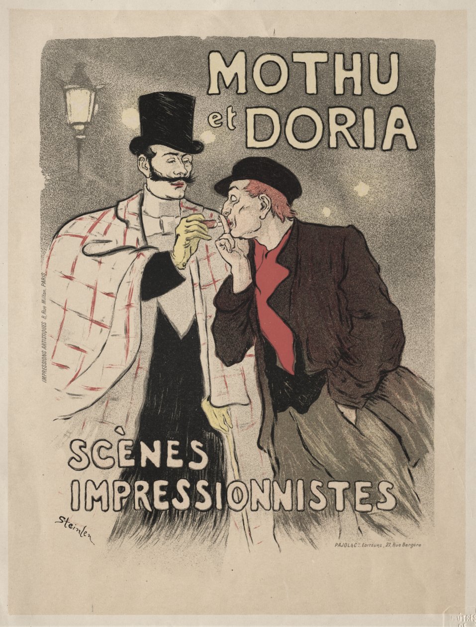 Mothu i Doria - sceny impresjonistyczne autorstwa Théophile Alexandre Steinlen
