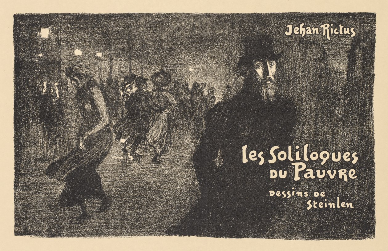 Paryż nocą autorstwa Théophile Alexandre Steinlen