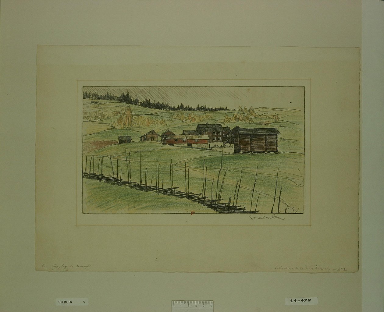[Krajobraz Norwegii] autorstwa Théophile Alexandre Steinlen