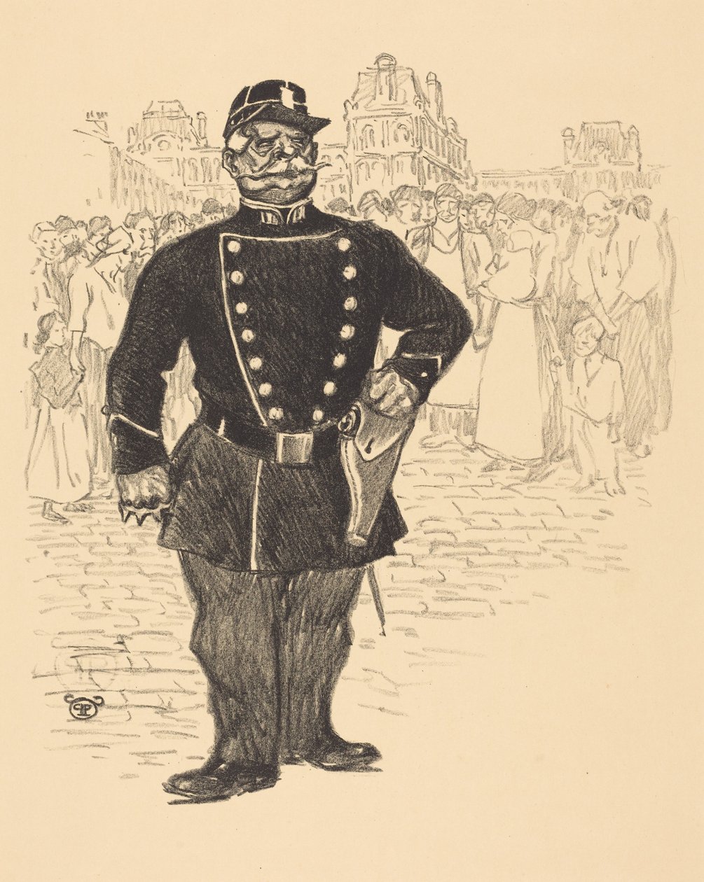 Pokój na ulicach autorstwa Théophile Alexandre Steinlen