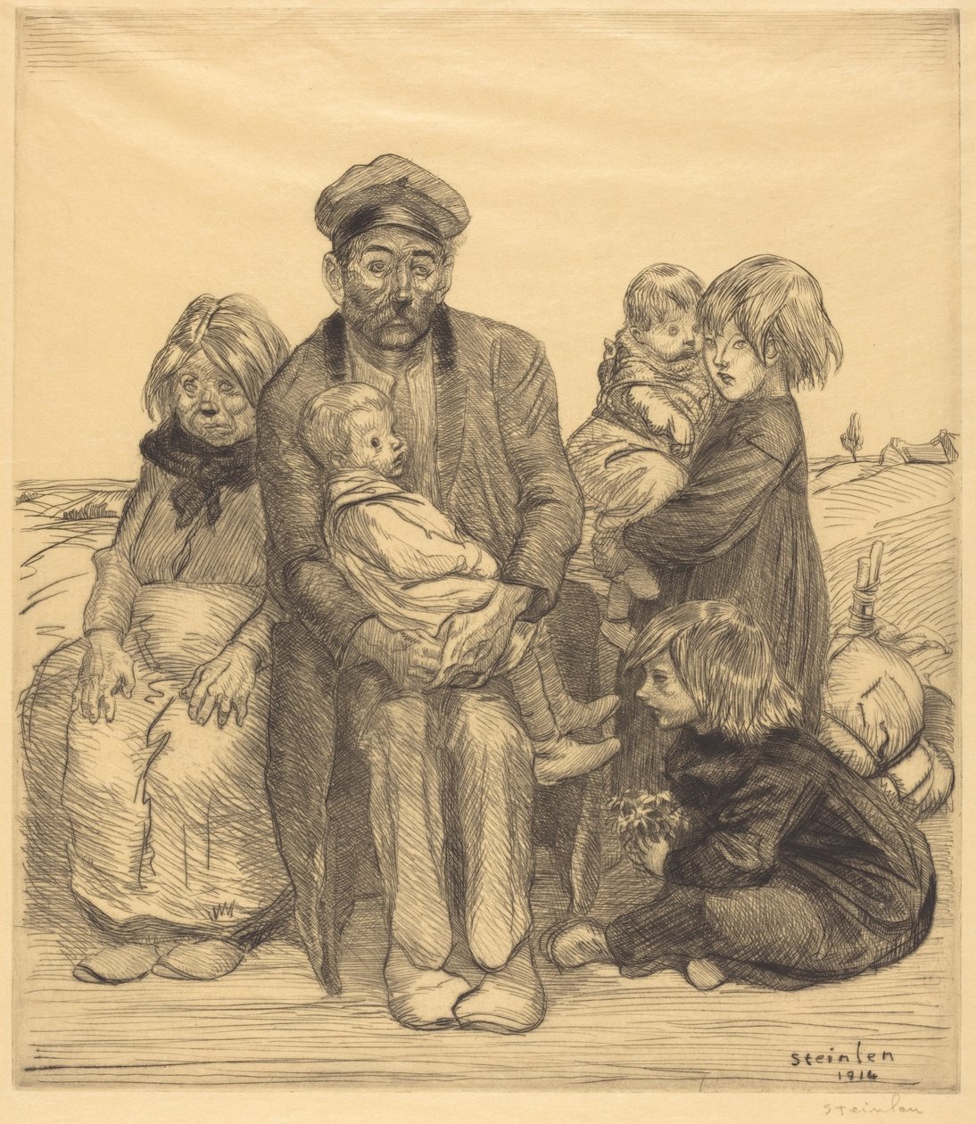 Biedni ludzie autorstwa Théophile Alexandre Steinlen