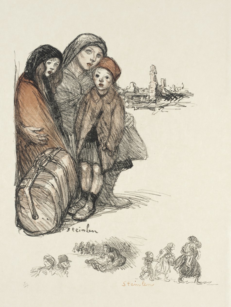 Uchodźcy autorstwa Théophile Alexandre Steinlen