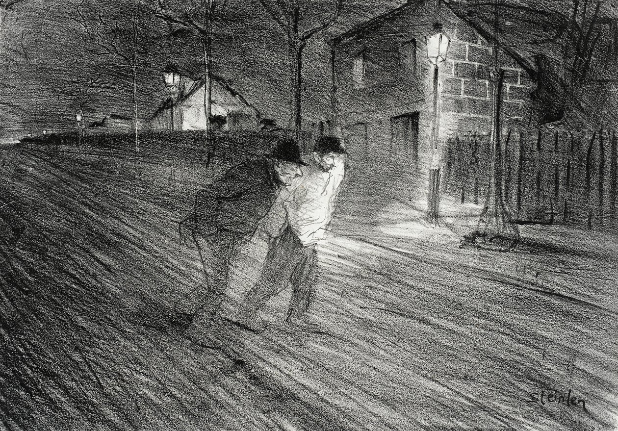 Ulica Caulaincourt autorstwa Théophile Alexandre Steinlen
