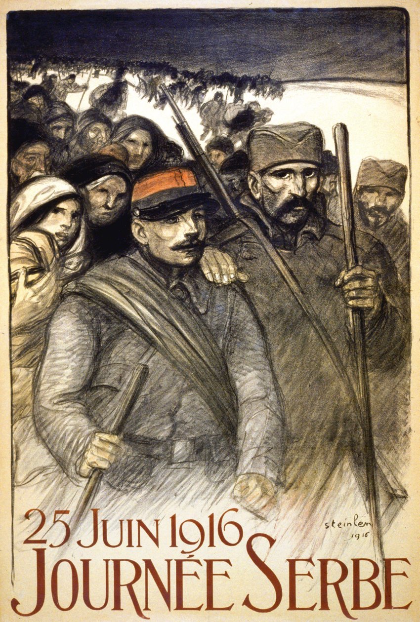 Dzień Serbski, 25 czerwca autorstwa Théophile Alexandre Steinlen