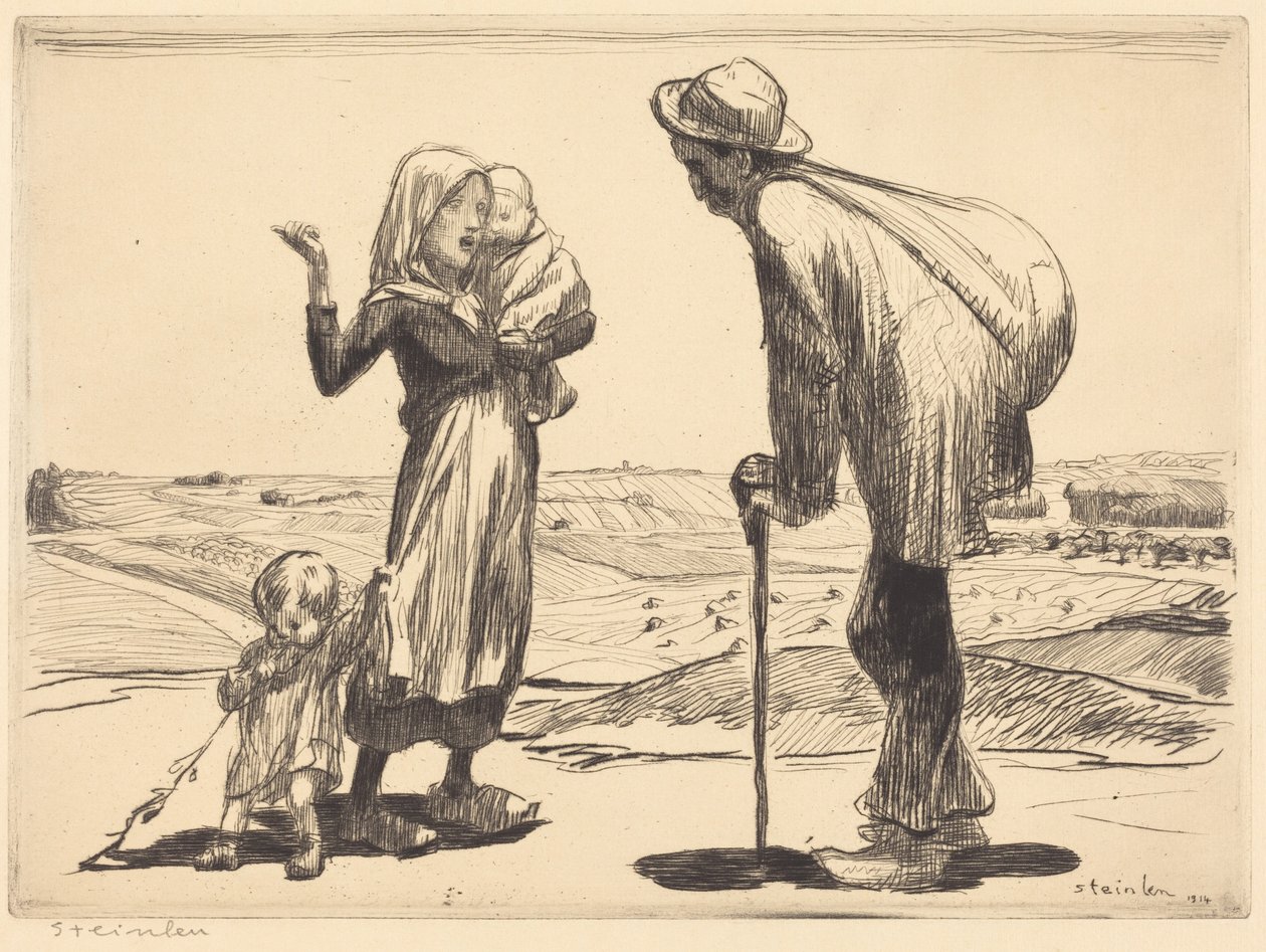 Odległe miasto autorstwa Théophile Alexandre Steinlen